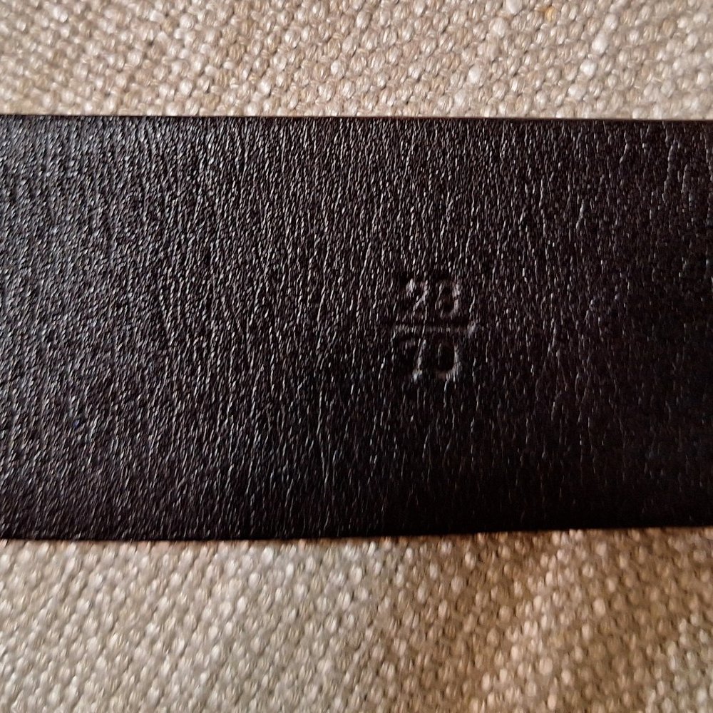 Prada dark brown leather belt